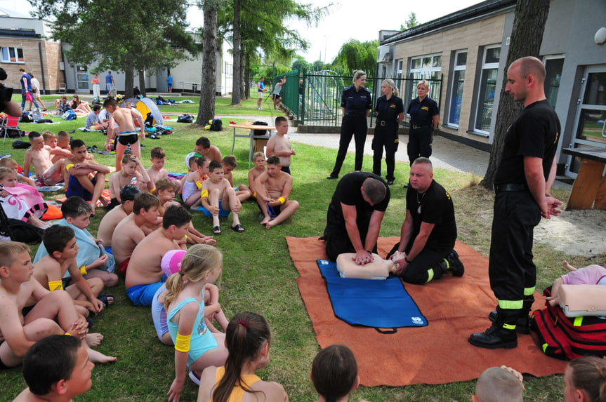 Z policjantami o bezpieczeństwie nad wodą