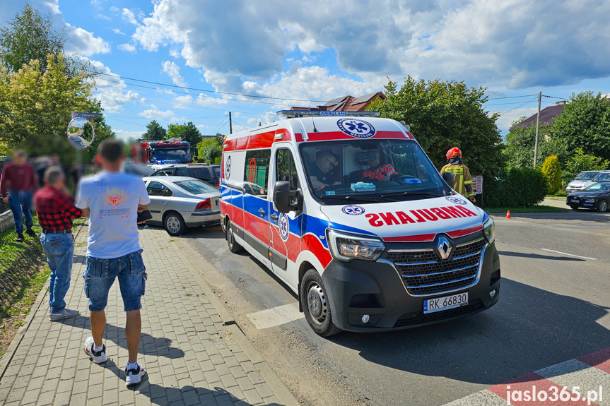 Zderzenie dwóch samochodów w Jaśle