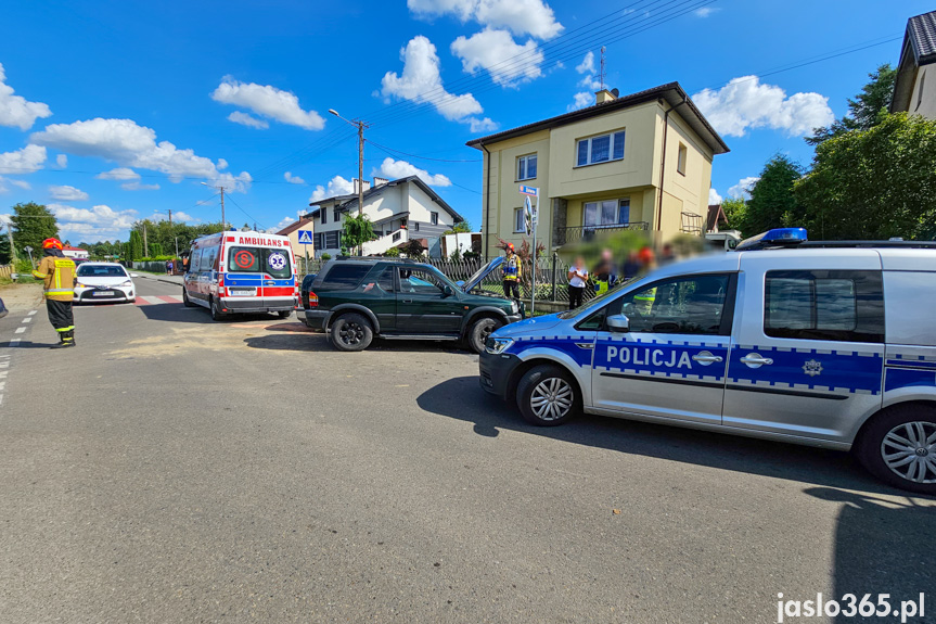 Zderzenie dwóch samochodów w Jaśle