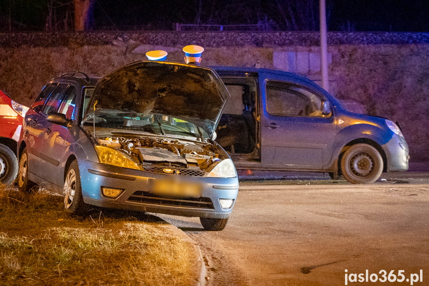 Zderzenie dwóch samochodów w Jaśle