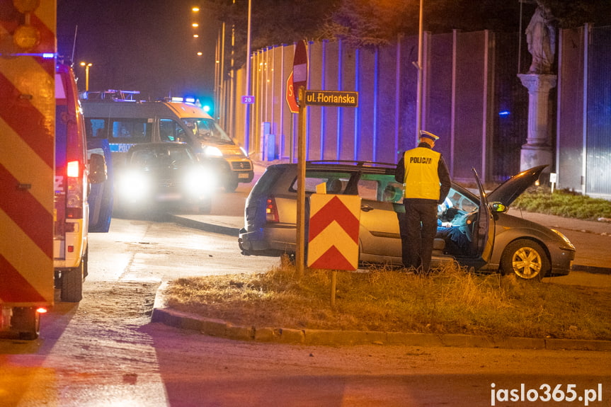 Zderzenie dwóch samochodów w Jaśle