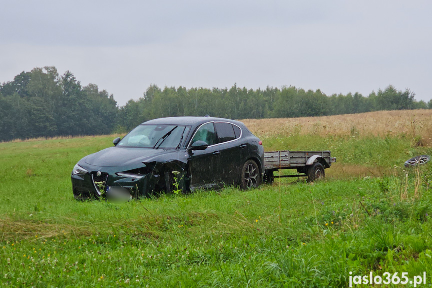 Zderzenie dwóch samochodów w Zarzeczu