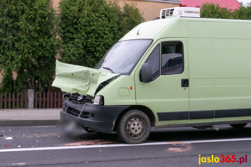 Zderzenie na Bieszczadzkiej w Jaśle