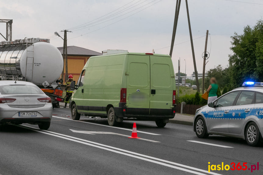 Zderzenie na Bieszczadzkiej w Jaśle