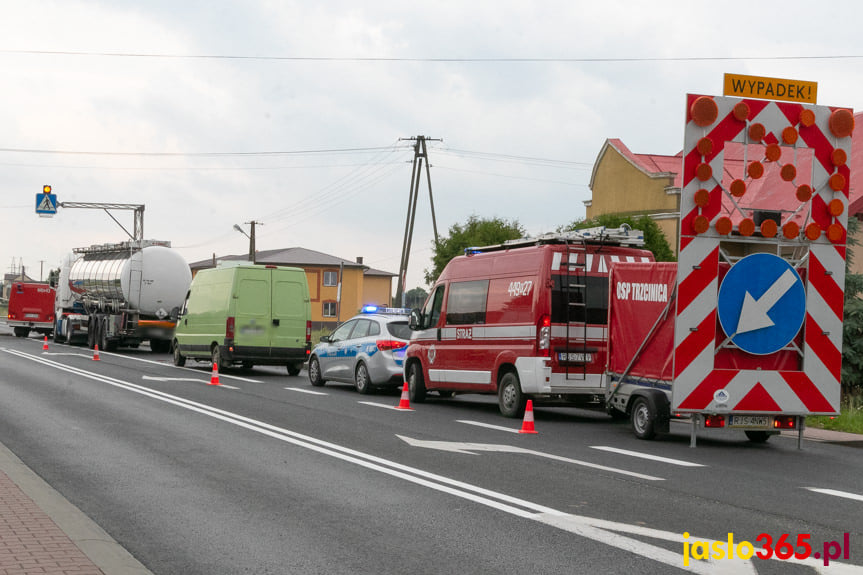 Zderzenie na Bieszczadzkiej w Jaśle