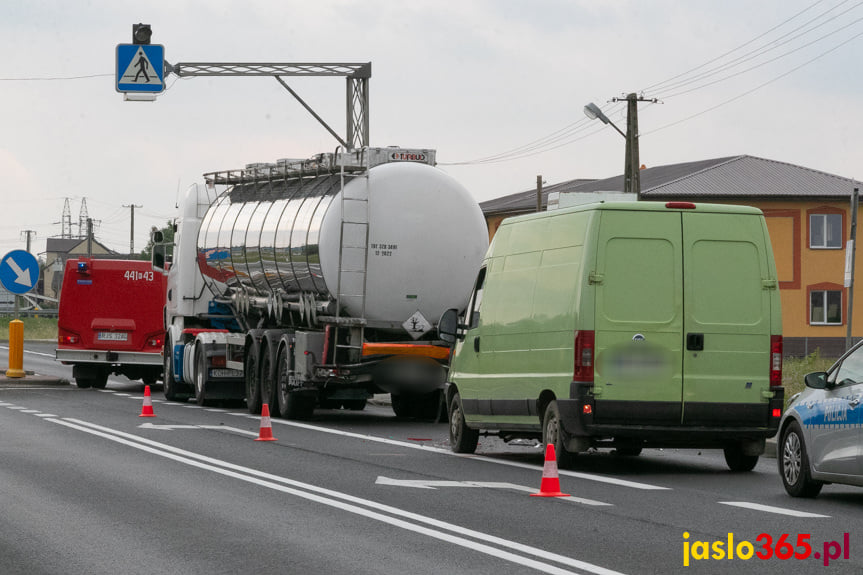 Zderzenie na Bieszczadzkiej w Jaśle