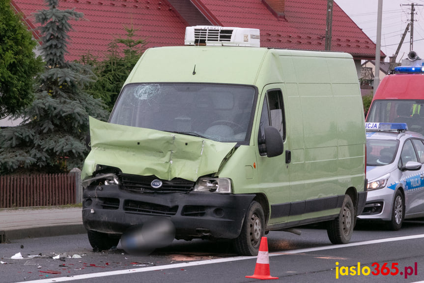 Zderzenie na Bieszczadzkiej w Jaśle