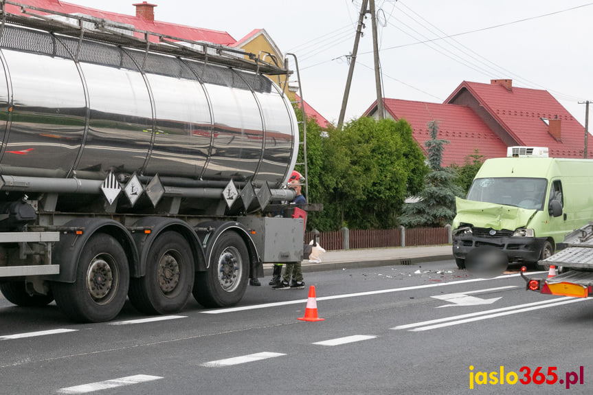 Zderzenie na Bieszczadzkiej w Jaśle