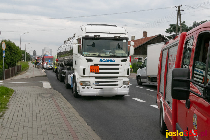 Zderzenie na Bieszczadzkiej w Jaśle