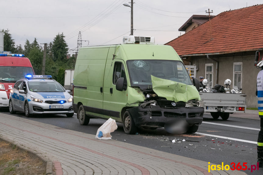 Zderzenie na Bieszczadzkiej w Jaśle