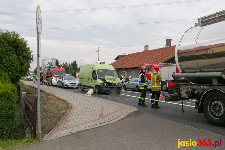 Zderzenie na Bieszczadzkiej w Jaśle