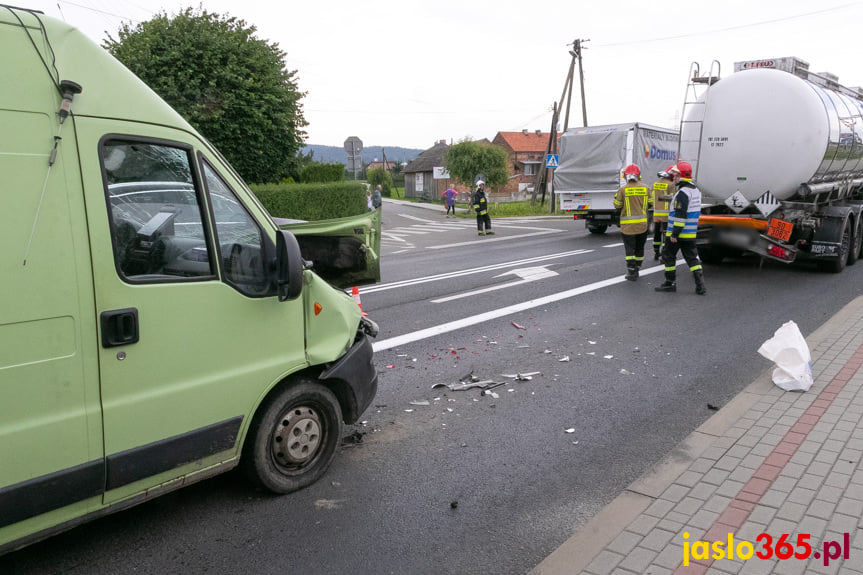 Zderzenie na Bieszczadzkiej w Jaśle