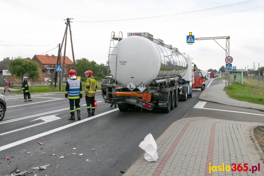 Zderzenie na Bieszczadzkiej w Jaśle