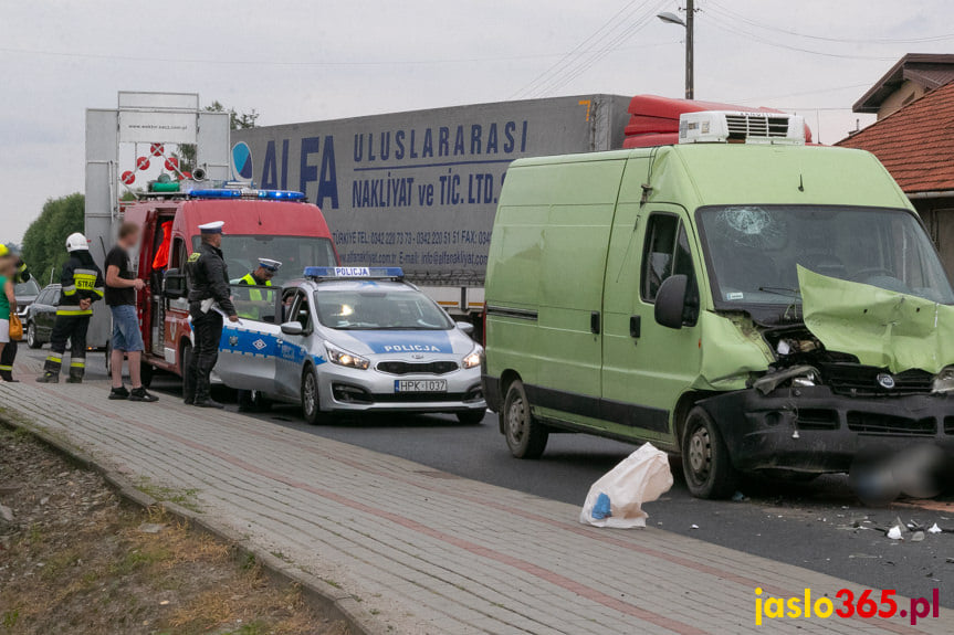 Zderzenie na Bieszczadzkiej w Jaśle