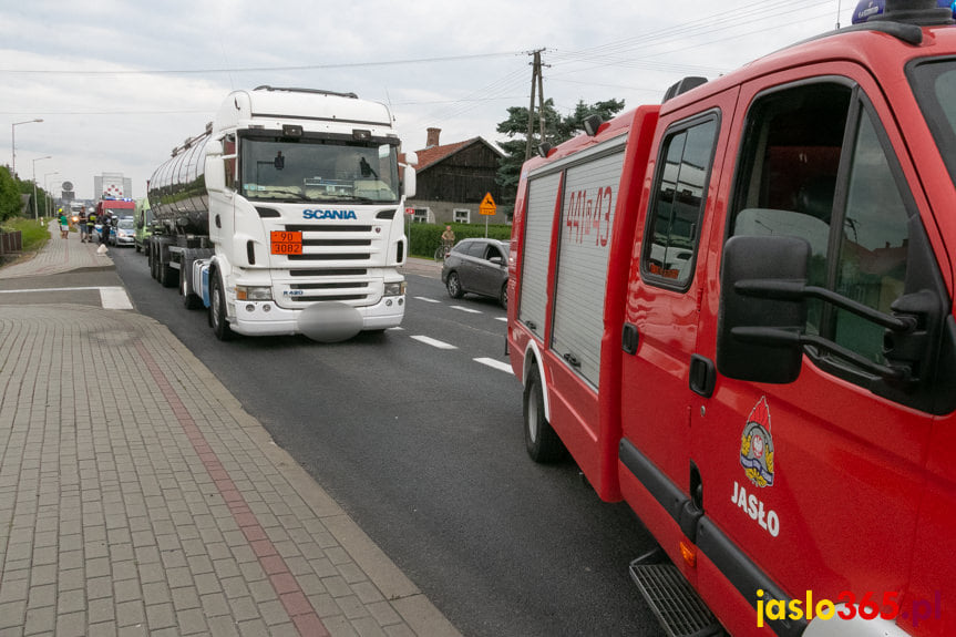 Zderzenie na Bieszczadzkiej w Jaśle